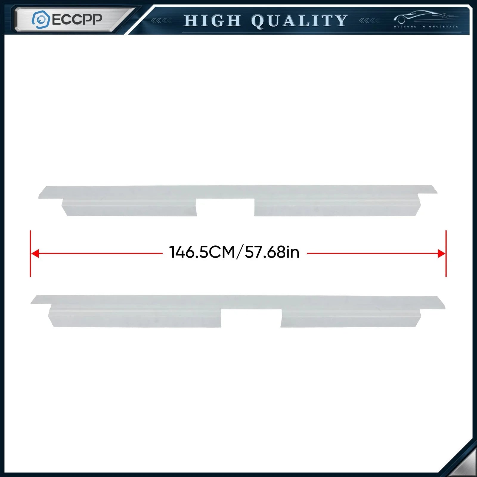 2 Outer Rocker Panels For 2003-2007 2008 Toyota For Corolla Sedan 4-Door KOEEP [11]