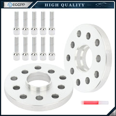 2 Pcs 17mm 5x100 or 5x112 Hub Centric Wheel Spacers 14x1.5 For Volkswagen Audi KOEEP [1]