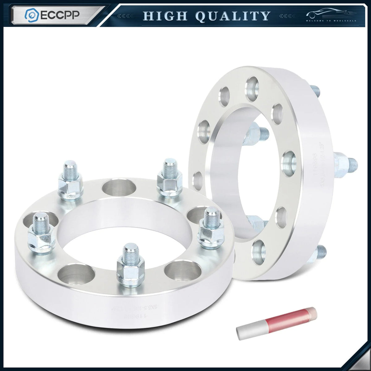 2 Pcs 1.25 inch Wheel Spacers 5x5.5 1/2"x20 For Dodge Ram 1500 Ford F-150 Bronco KOEEP [1]