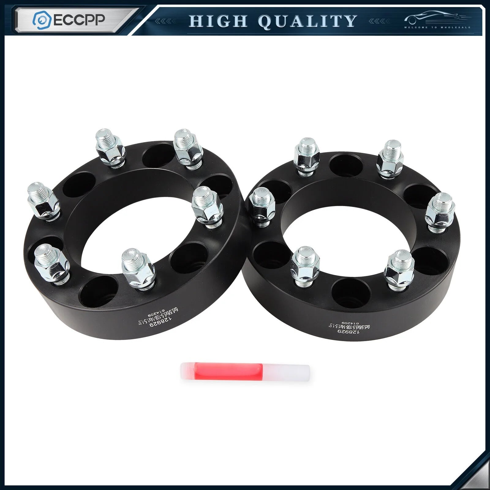 2 Pcs 1.5" 6x5.5 Wheel Spacers 14x1.5 For Chevy Suburban Tahoe GMC Yukon 6 Lug 6B93BC-57 [1]