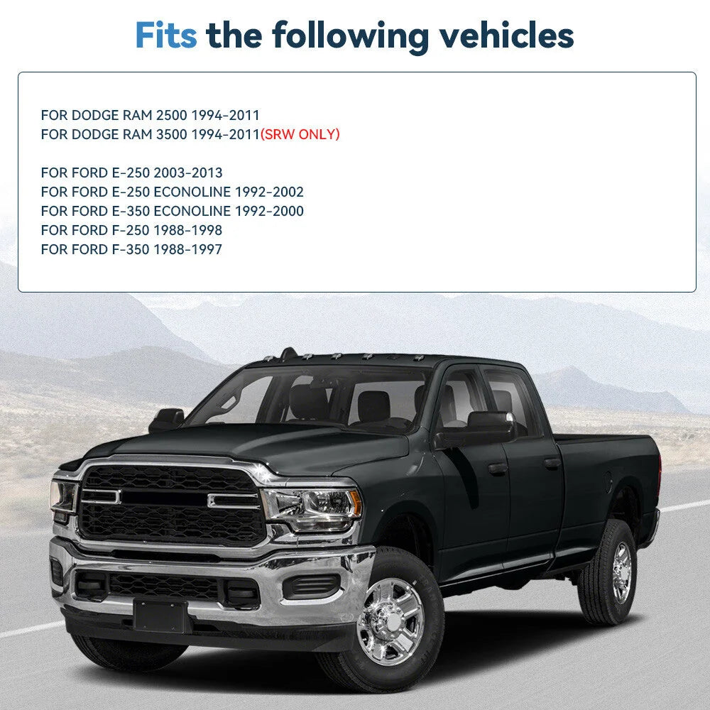 2 Pcs 2.5" 8x6.5 Wheel Spacers 9/16"-18 For Ford F-250 F-350 Dodge Ram 2500 3500 6B93BC-57 [3]