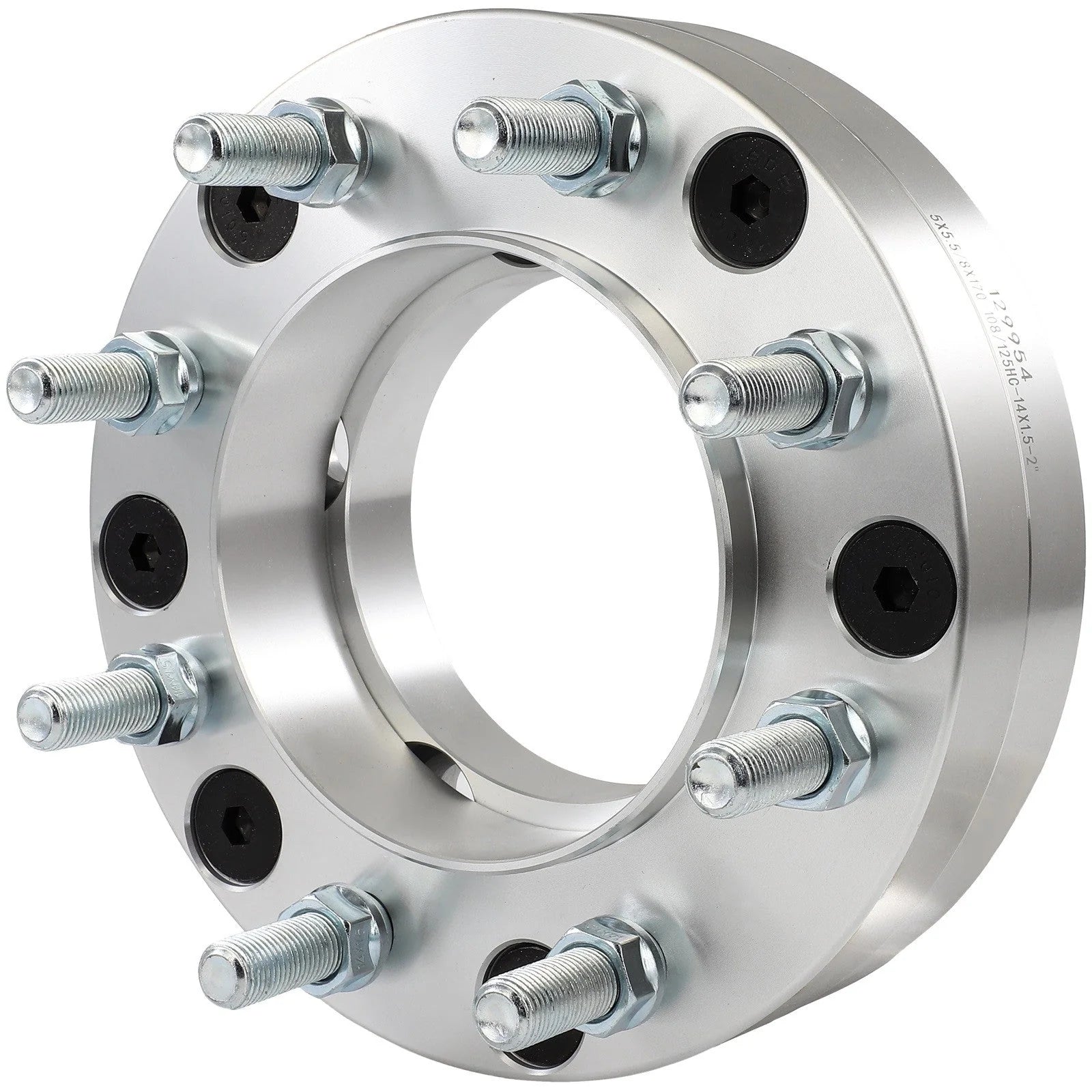 2 Pcs 2" 5x5.5 to 8x170 Wheel Adapters 14x1.5 For Ram 1500 5 Lug to 8 Lug Wheels KOEEP [11]
