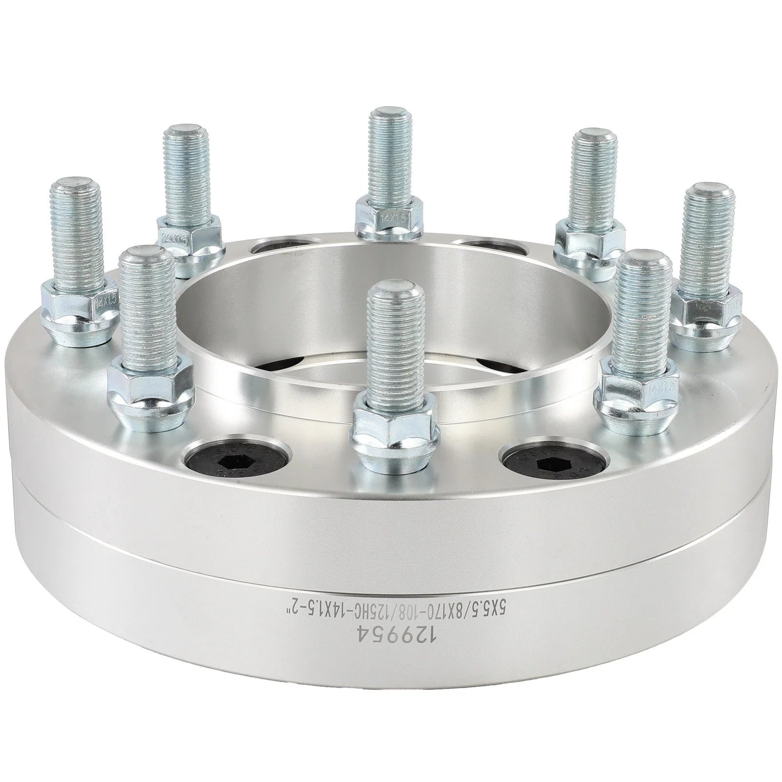 2 Pcs 2" 5x5.5 to 8x170 Wheel Adapters 14x1.5 For Ram 1500 5 Lug to 8 Lug Wheels KOEEP [6]