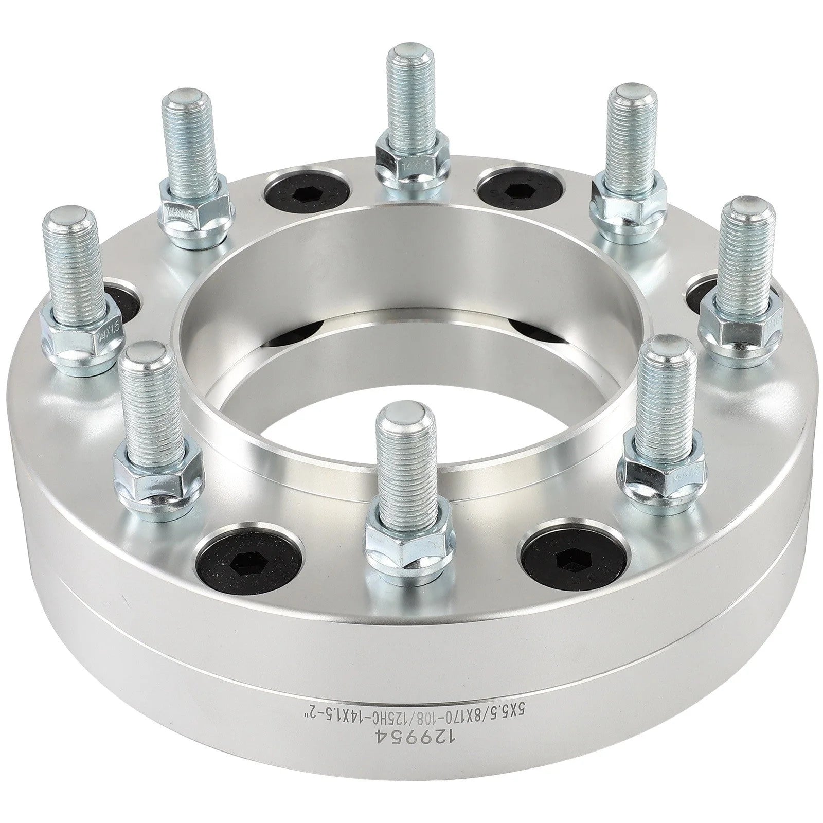 2 Pcs 2" 5x5.5 to 8x170 Wheel Adapters 14x1.5 For Ram 1500 5 Lug to 8 Lug Wheels KOEEP [7]