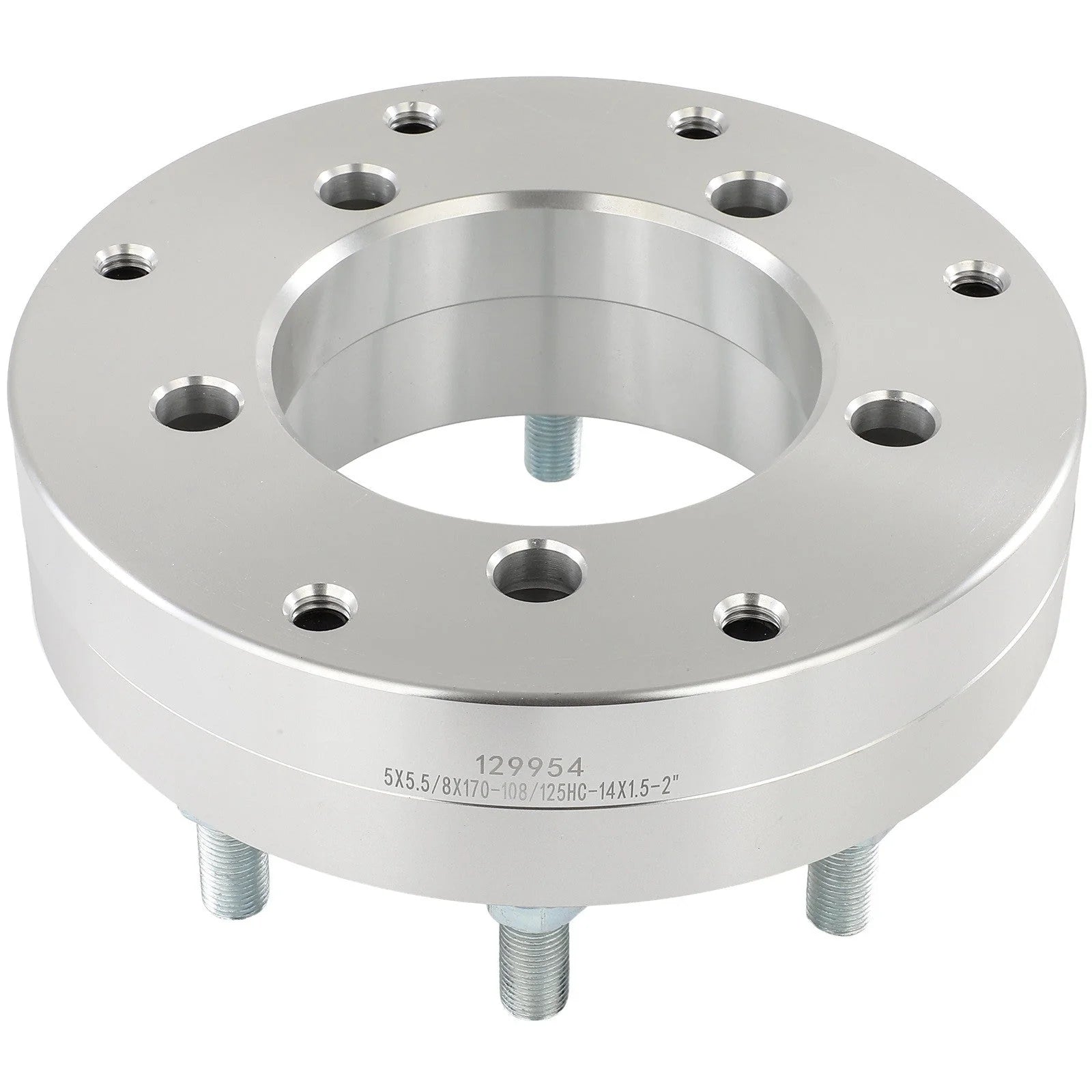 2 Pcs 2" 5x5.5 to 8x170 Wheel Adapters 14x1.5 For Ram 1500 5 Lug to 8 Lug Wheels KOEEP [8]