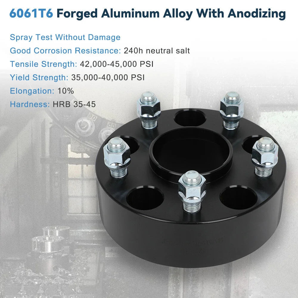 2 Pcs 2" 5x5 Hubcentric Wheel Spacers 14x1.5 For Jeep Wrangler JL Grand Cherokee 6B93BC-57 [6]