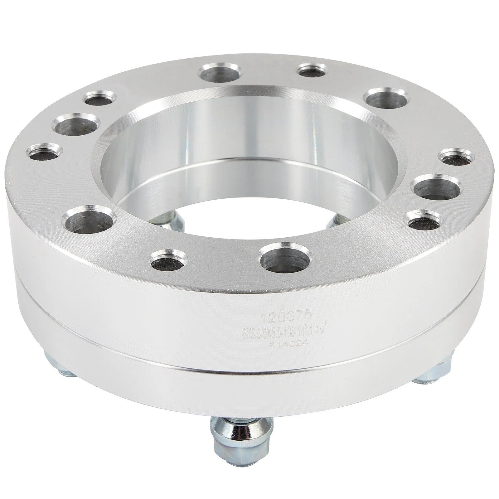 2 Pcs 2" 6x5.5 to 5x5.5 Wheel Adapters 14x1.5 For Chevy Ram 6 Lug to 5 Lug Wheel 6B93BC-57 [8]