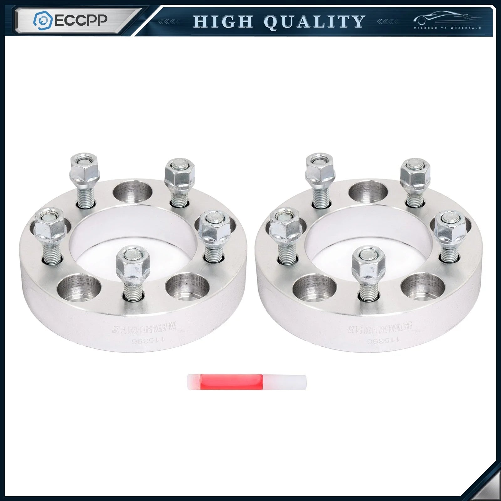 2 Pcs 5x4.75 to 5x4.5 1.25" Wheel Adapters For Chevy 5x120.65 to 5x114.3 Wheels KOEEP [1]