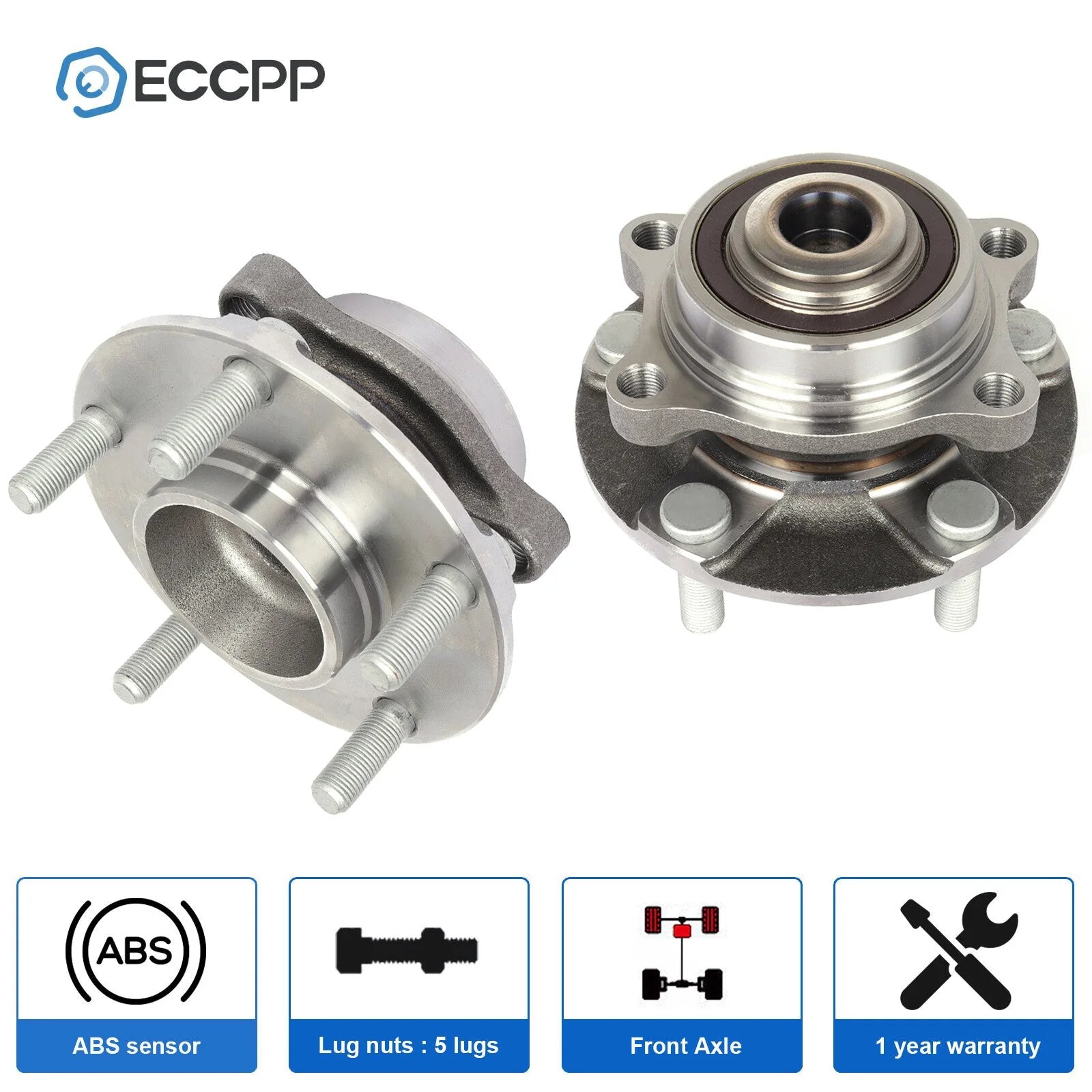 2 Pcs Front Wheel Hub Bearings Assembly For Nissan 350Z For Infiniti G35 RWD 6B93BC-57 [1]
