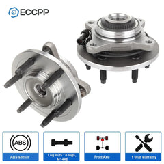 2 Pcs Wheel Hub Bearings Assembly Front For Ford F-150 Expedition 4WD 6 Lug Only KOEEP [1]