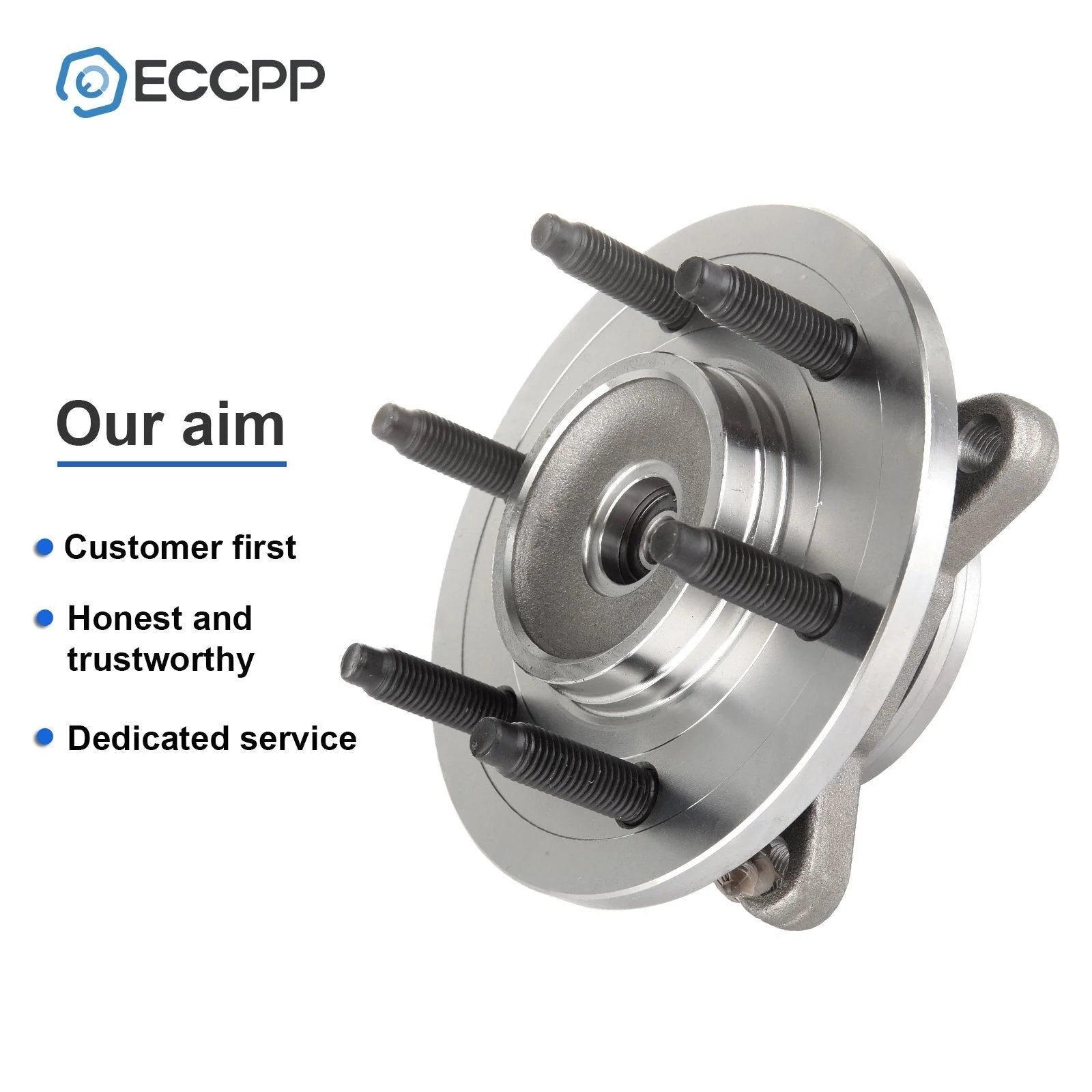 2 Pcs Wheel Hub Bearings Assembly Front For Ford F-150 Expedition 4WD 6 Lug Only KOEEP [5]