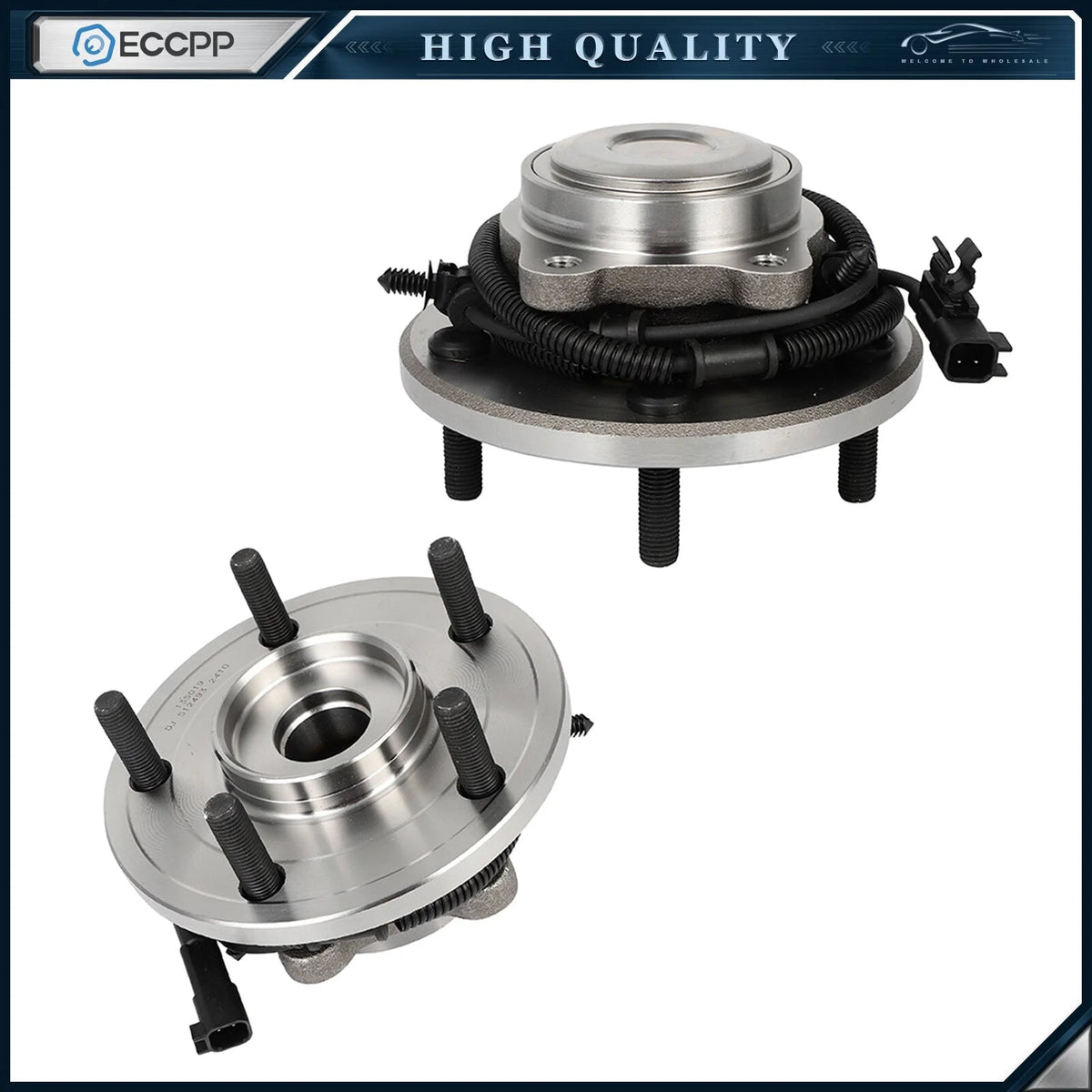 2 Pcs Wheel Hub Bearings Assembly Rear FWD For Dodge Grand Caravan 2012-2020 KOEEP [1]