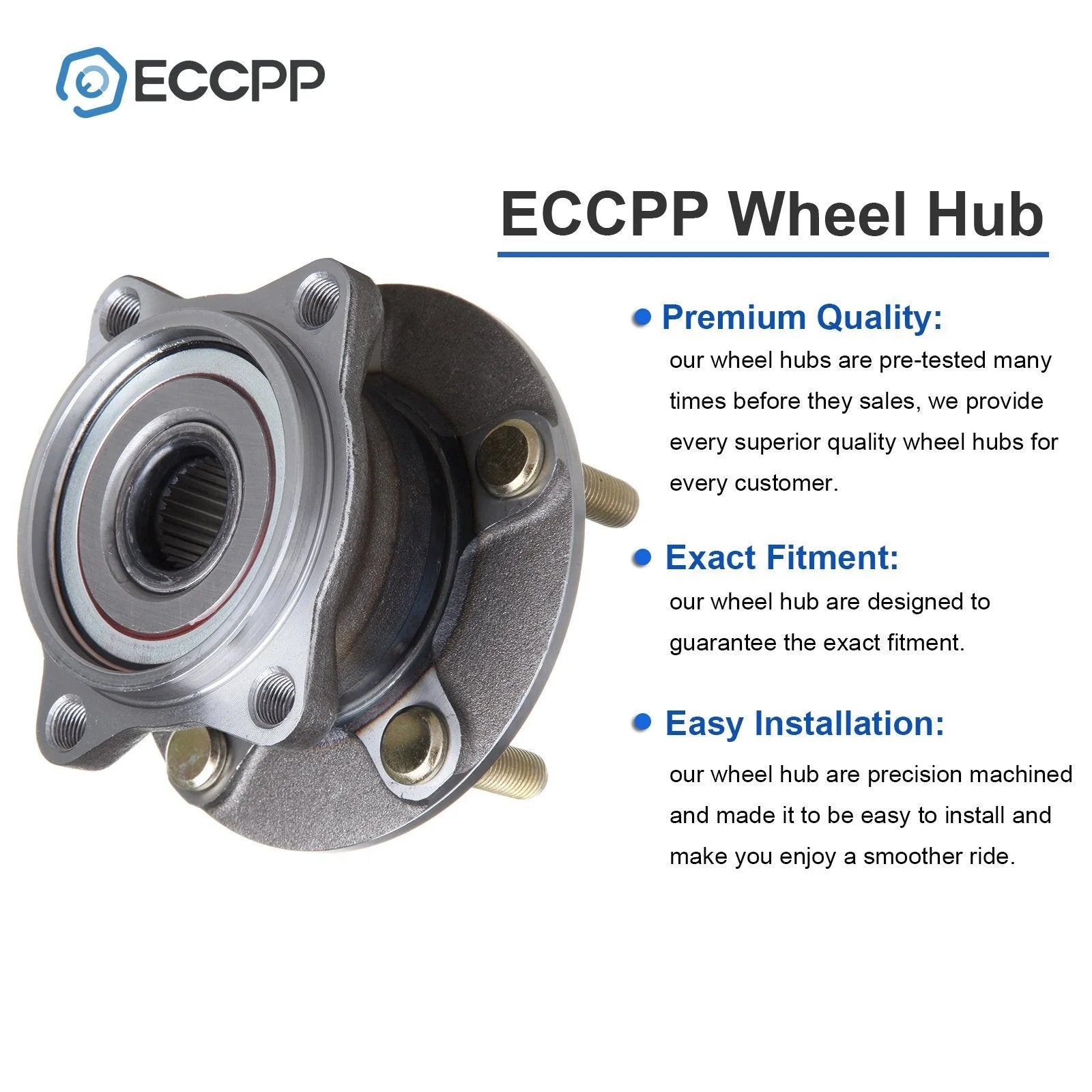 2 Pcs Wheel Hub Bearings Rear AWD For 2004-2008 2010 2011 Mitsubishi Endeavor KOEEP [3]