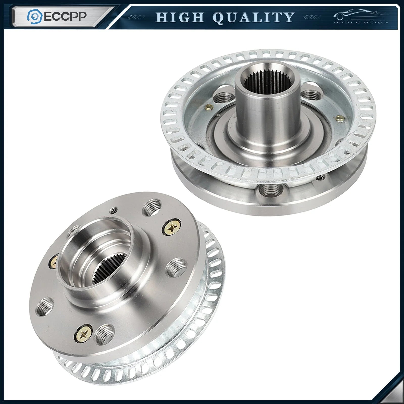 2 Pcs Wheel Hubs Front FWD For 1999-2005 Volkswagen Jetta Golf 1998-2010 Beetle 6B93BC-57 [1]