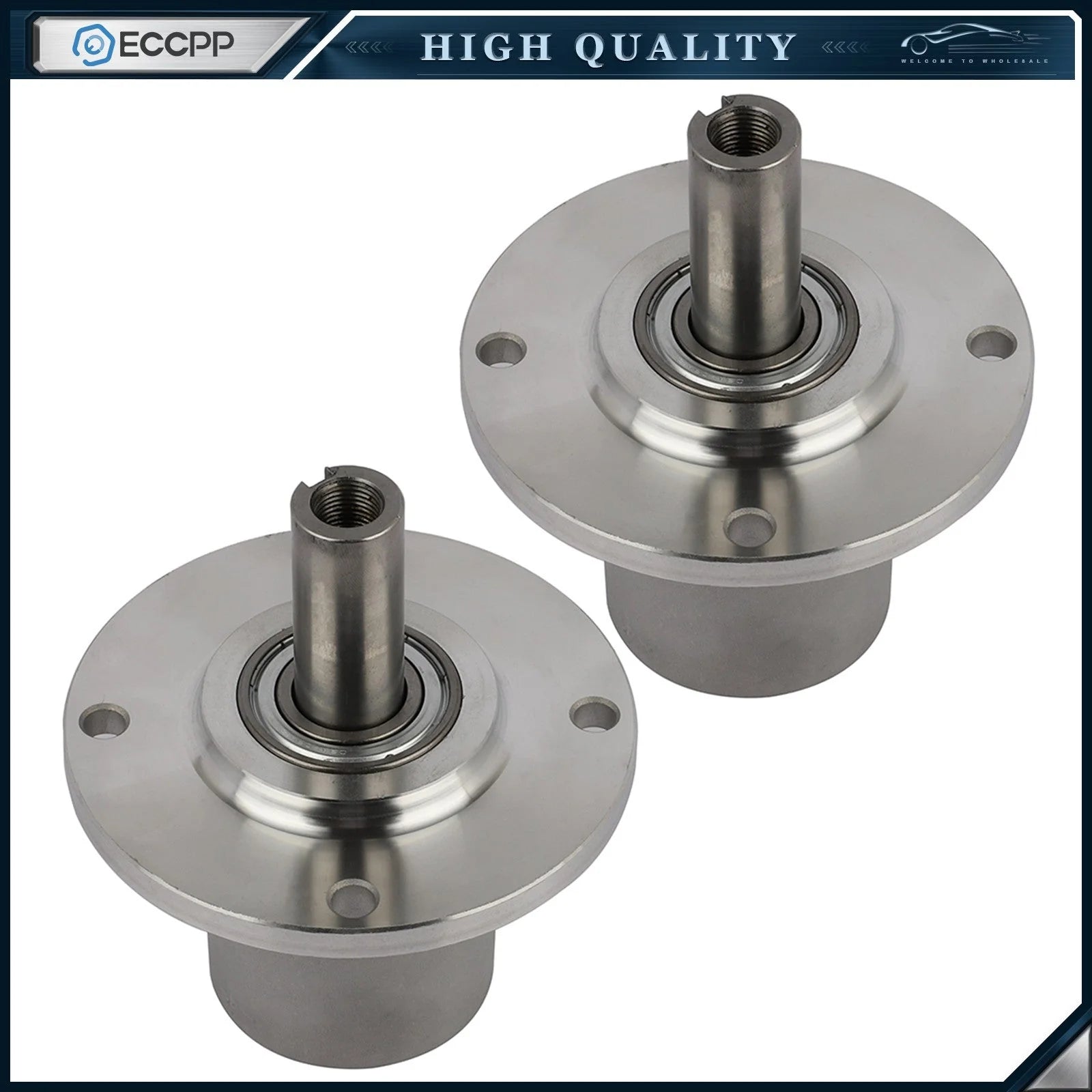 2 Spindle Assembly Replaces For Bobcat Bunton ZT223 52" Deck Center 2720758 KOEEP [1]