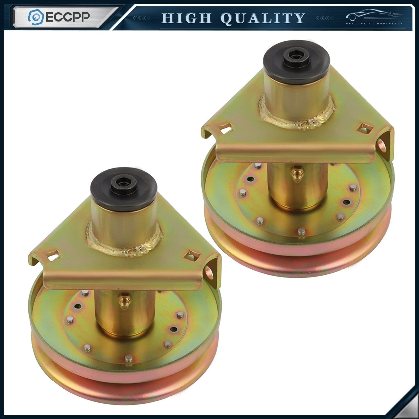 2 Spindle Assembly for John Deere Scotts LT160 LT180 S1642 S1742 AM126225 KOEEP [1]