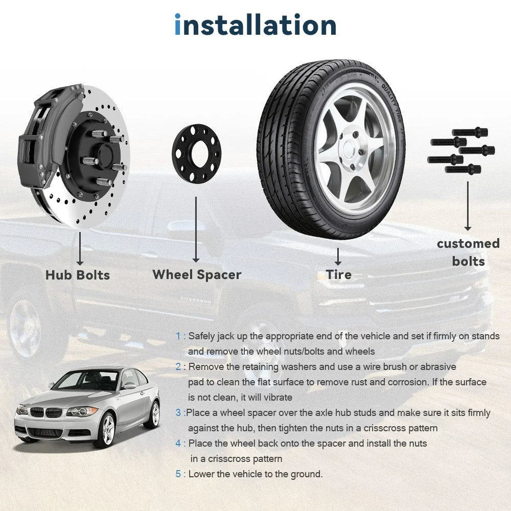 (2) 15mm & (2) 20mm 5x120 Hub Centric Wheel Spacers 12x1.5 For BMW 528i 328i E90 KOEEP [5]