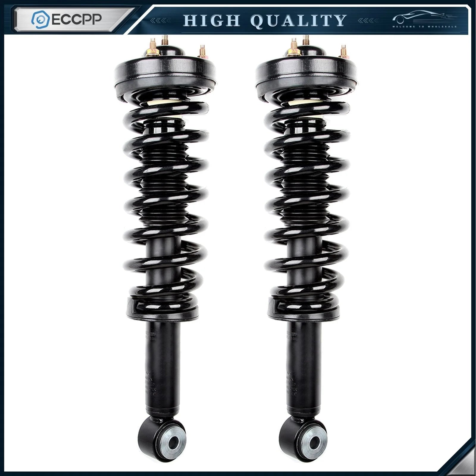 2" Front 2" Rear Leveling Lift Kit & Front Complete Struts Fits Ford F-150 4WD KOEEP [10]
