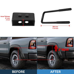 2" Front 2" Rear Leveling Lift Kit & Front Complete Struts Fits Ford F-150 4WD KOEEP [3]