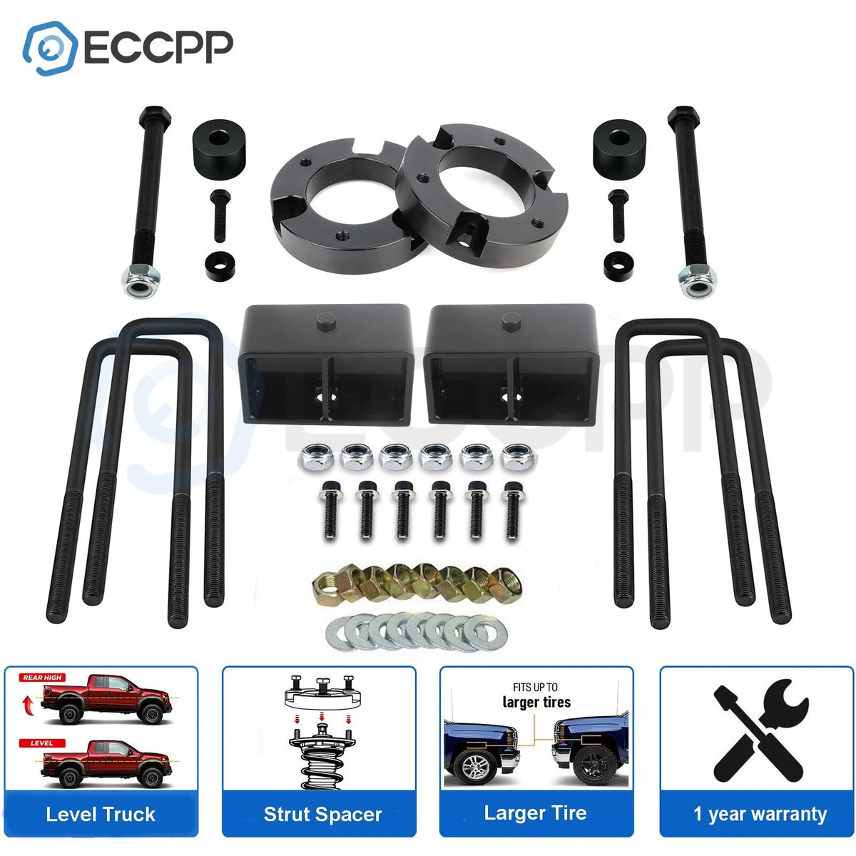 2" Front 3" Rear Leveling Lift Kit + Differ Drop For Toyota Tundra 1999-2006 4WD KOEEP [1]