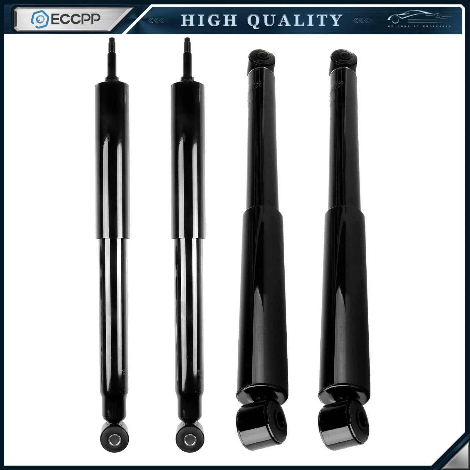 2" Front Leveling Kit & 4X Shocks Struts For 1994-2001 Dodge Ram 1500 2500 4WD KOEEP [7]
