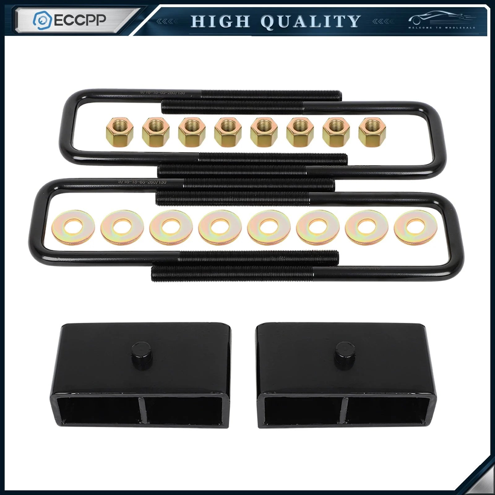 2" Rear Leveling Lift Kit For 2011-2019 Chevy Silverado Sierra 2500 3500 HD 8Lug KOEEP [1]