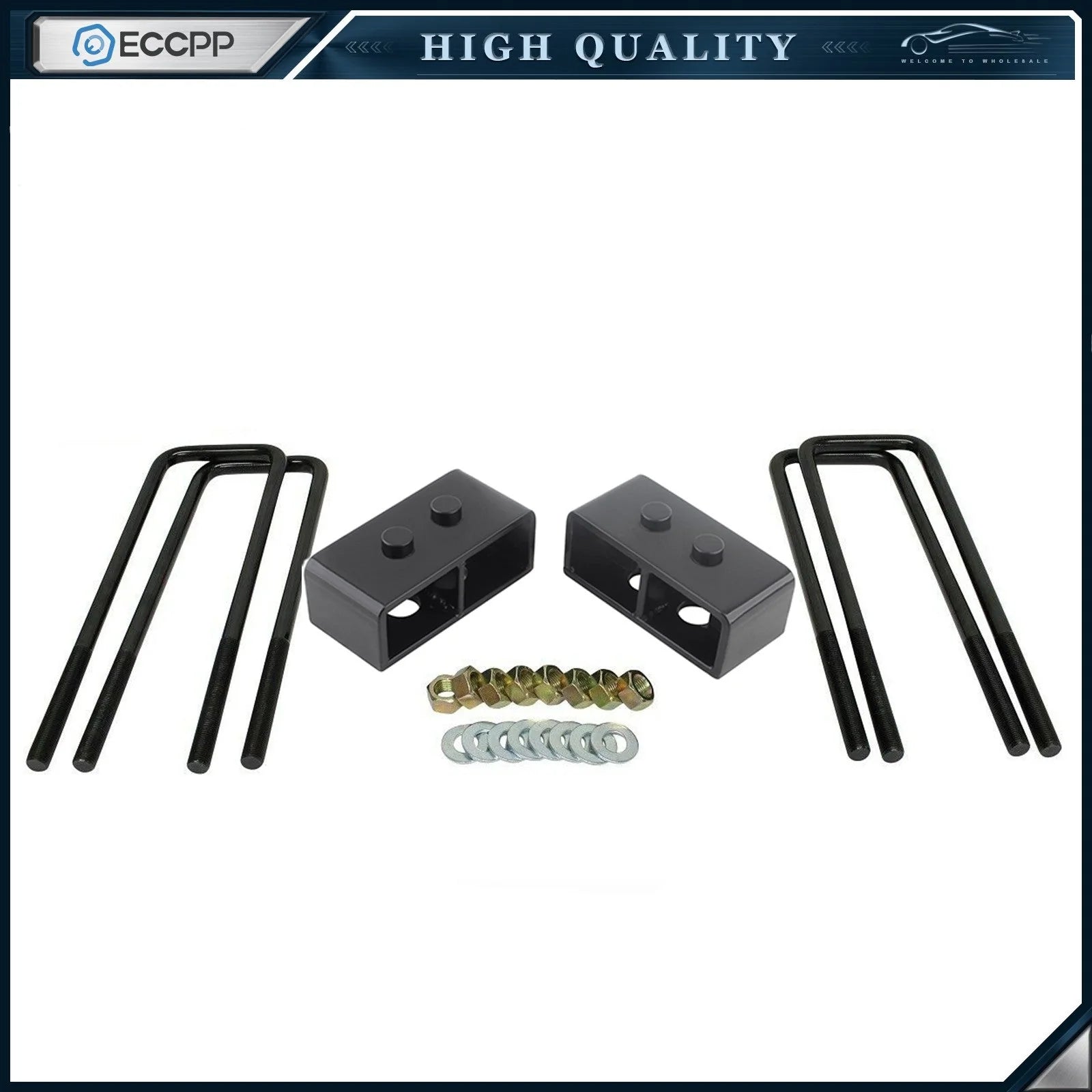 2" Rear Leveling Lift Kit & Rear Shocks Struts Absorber For Ford F-150 2004-2008 KOEEP [2]