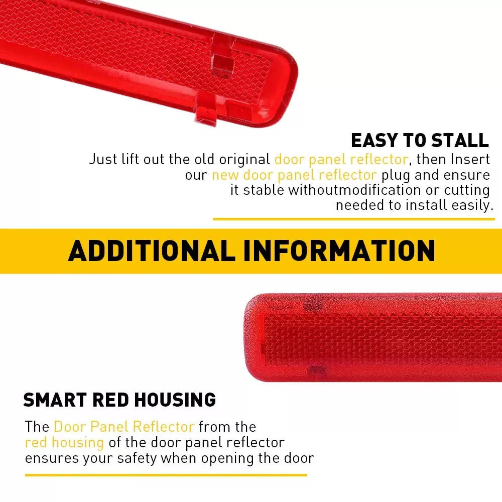 2* Red Panel Light Lens Reflector Rear-Door For Chevrolet GMC Truck SUV Escalade 6B93BC-57 [8]