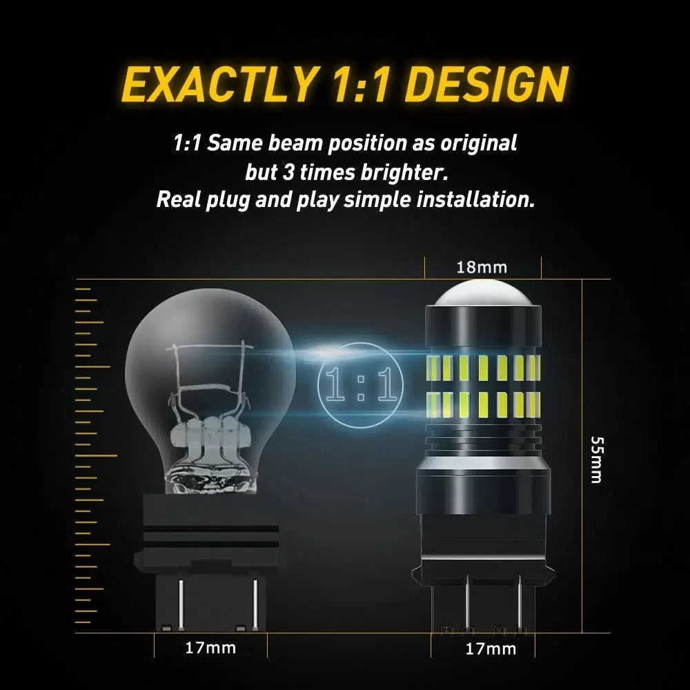 2pcs-10pcs LED Backup Reverse Light Bulbs Super Bright White 3157 3156 3457 3057 6B93BC-57 [6]