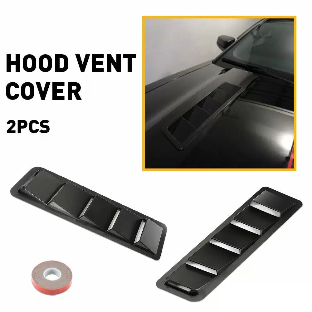 2pcs Car Hood Vent Scoop Kit Cold Air Flow Intake Louvers Cooling Bonnet Cover A 6B93BC-57 [10]