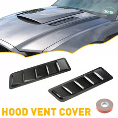 2pcs Car Hood Vent Scoop Kit Cold Air Flow Intake Louvers Cooling Bonnet Cover A 6B93BC-57 [1]