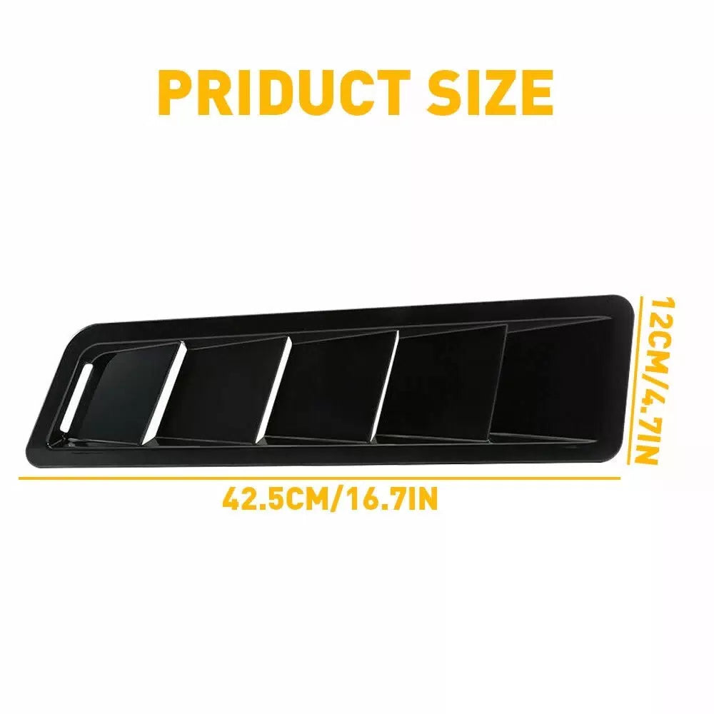2pcs Car Hood Vent Scoop Kit Cold Air Flow Intake Louvers Cooling Bonnet Cover A 6B93BC-57 [2]