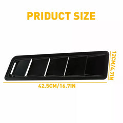 2pcs Car Hood Vent Scoop Kit Cold Air Flow Intake Louvers Cooling Bonnet Cover A 6B93BC-57 [2]
