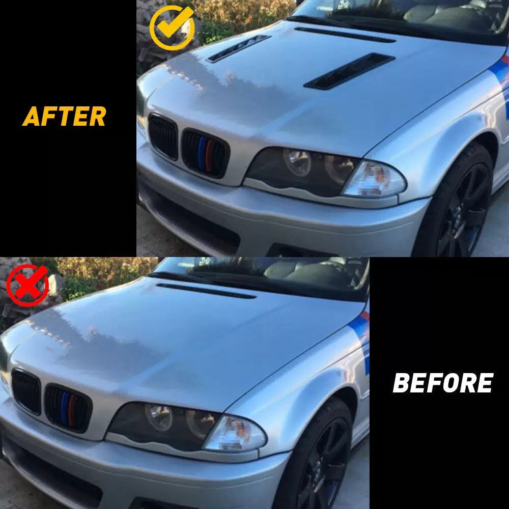 2pcs Car Hood Vent Scoop Kit Cold Air Flow Intake Louvers Cooling Bonnet Cover A 6B93BC-57 [6]
