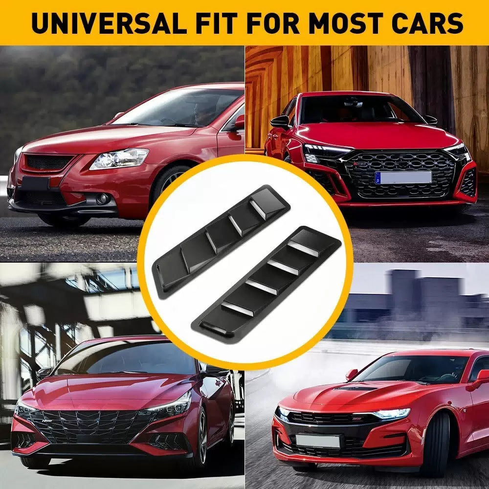 2pcs Car Hood Vent Scoop Kit Cold Air Flow Intake Louvers Cooling Bonnet Cover A 6B93BC-57 [7]