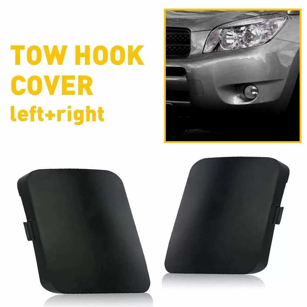 2pcs For Toyota RAV4 2006-2008 Front Bumper Tow Hook Eye Cover Cap Left Right EA 6B93BC-57 [5]