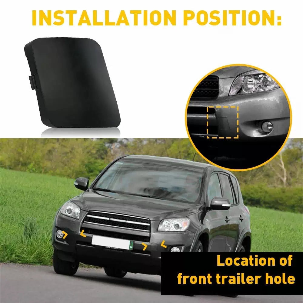 2pcs For Toyota RAV4 2006-2008 Front Bumper Tow Hook Eye Cover Cap Left Right EA 6B93BC-57 [7]