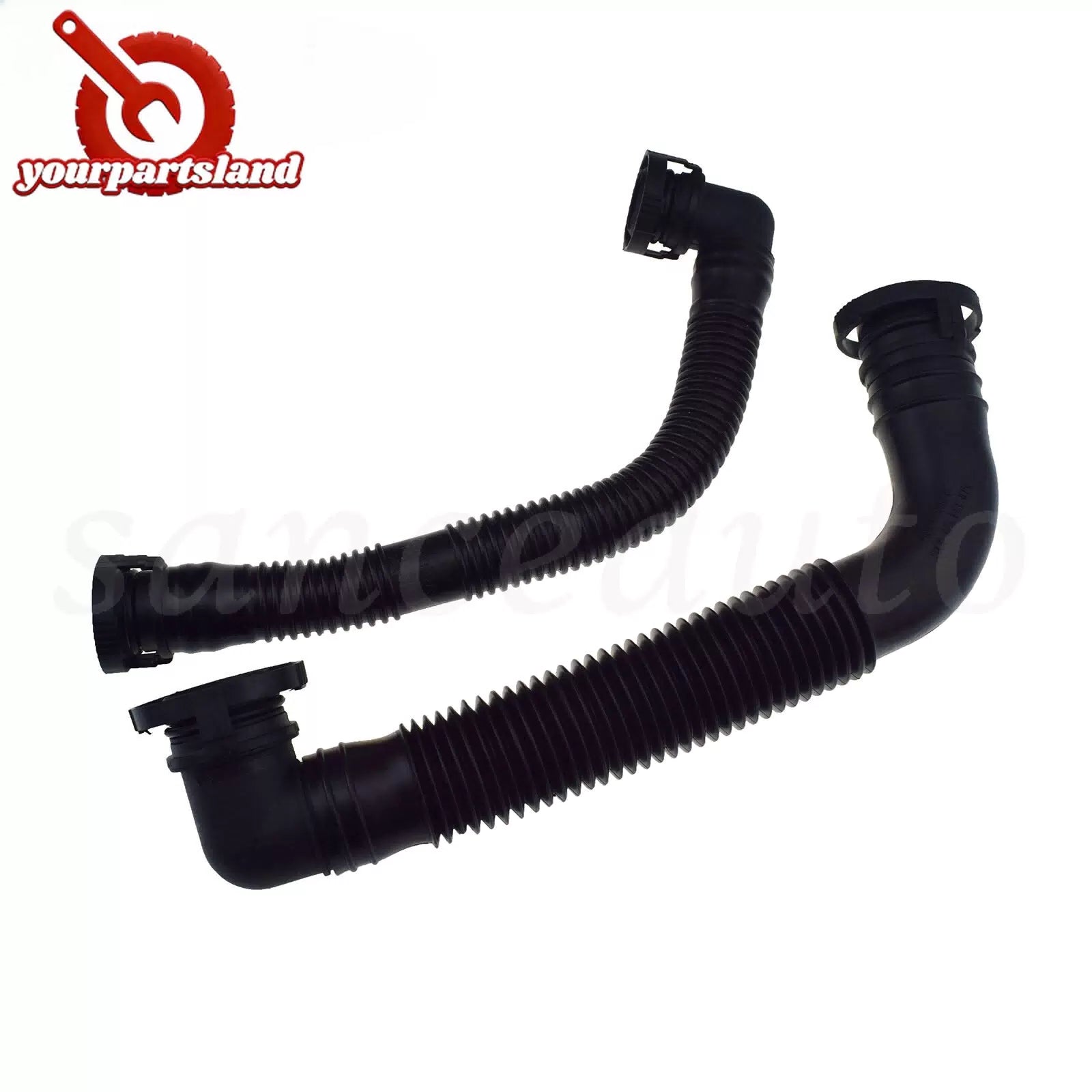 2pcs For VW Beetle Jetta Golf Passat Caddy Secondary Air Pump Breathe Vent Hose 6B93BC-57 [1]