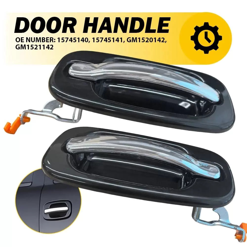 2pcs Rear Outer Door Handle For 1999-06 Chevy Silverado Tahoe Cadillac Escalade 6B93BC-57 [1]