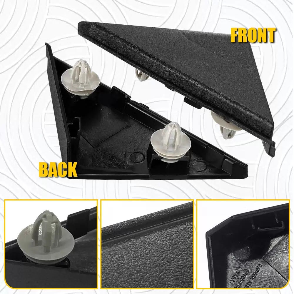 2pcs Side View Mirror Fender Corner Trim Cover For Hyundai Elantra 2017-2020 EOA 6B93BC-57 [3]