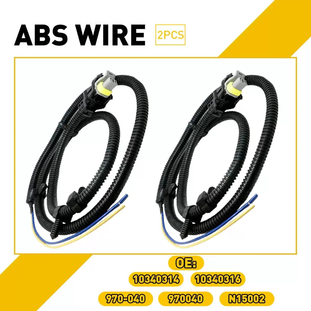 2x ABS Wheel Speed Sensor Wire Harness Plug Pigtail for Chevrolet Buick Cadillac 6B93BC-57 [1]