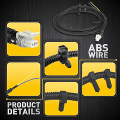 2x ABS Wheel Speed Sensor Wire Harness Plug Pigtail for Chevrolet Buick Cadillac 6B93BC-57 [3]