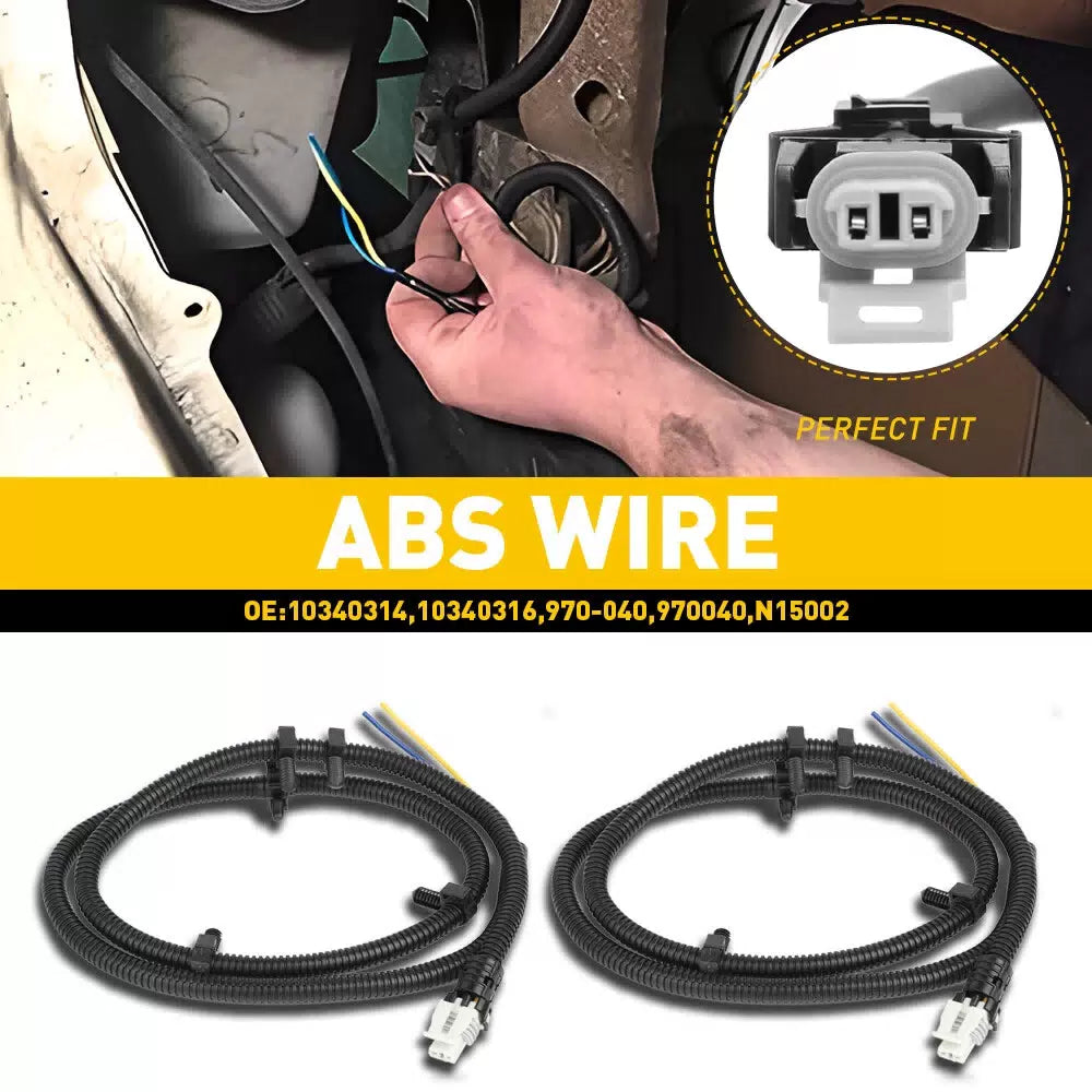 2x ABS Wheel Speed Sensor Wire Harness Plug Pigtail for Chevrolet Buick Cadillac 6B93BC-57 [9]