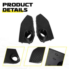 2x Bumper Fog Light Garnish Covers Front LH+RH For Honda Civic Type-R 2017-21 EA 6B93BC-57 [4]