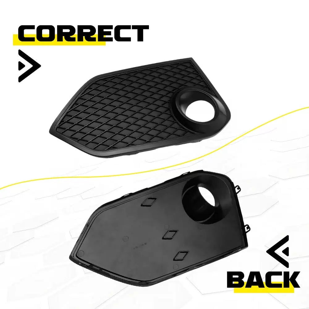 2x Bumper Fog Light Garnish Covers Front LH+RH For Honda Civic Type-R 2017-21 EA 6B93BC-57 [8]