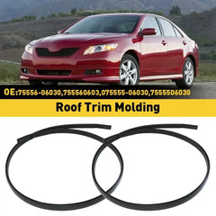 2x For 2007-2011 Toyota Black Camry Roof Top Trim Molding Kit Left & Right Side 6B93BC-57 [1]