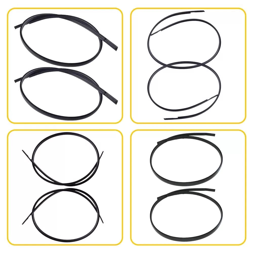 2x For 2007-2011 Toyota Black Camry Roof Top Trim Molding Kit Left & Right Side 6B93BC-57 [3]