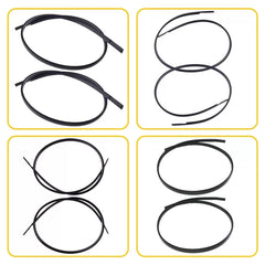 2x For 2007-2011 Toyota Black Camry Roof Top Trim Molding Kit Left & Right Side 6B93BC-57 [3]