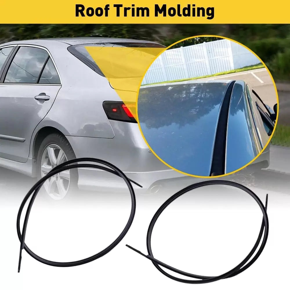 2x For 2007-2011 Toyota Black Camry Roof Top Trim Molding Kit Left & Right Side 6B93BC-57 [9]