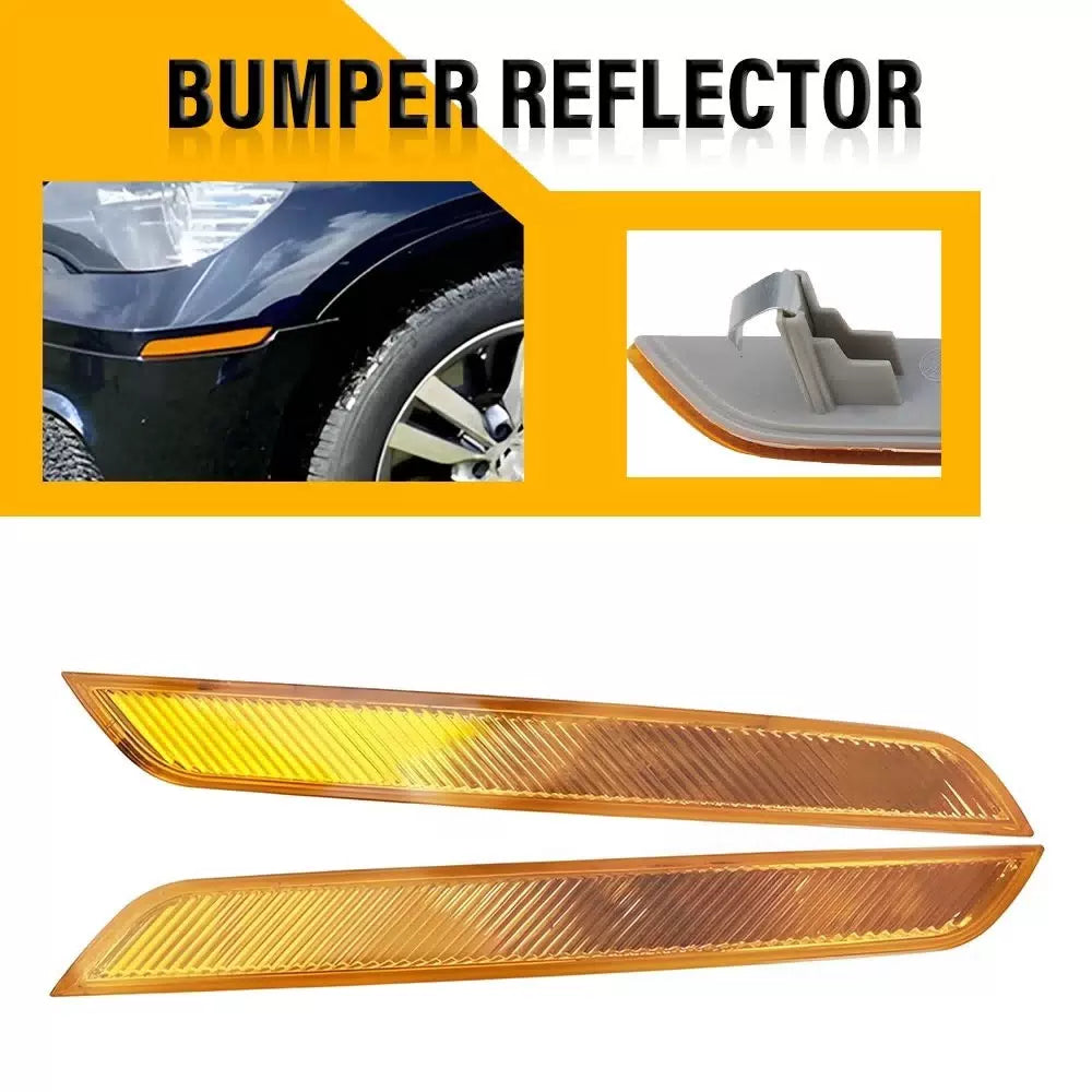 2x For BMW X6 E71 2008-2014 Front Bumper Side Marker Light Reflector Amber EOA 6B93BC-57 [1]